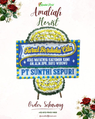 Papan Bunga Duka di Mustikasari