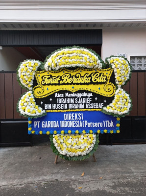 Papan Bunga Duka di Mustikasari
